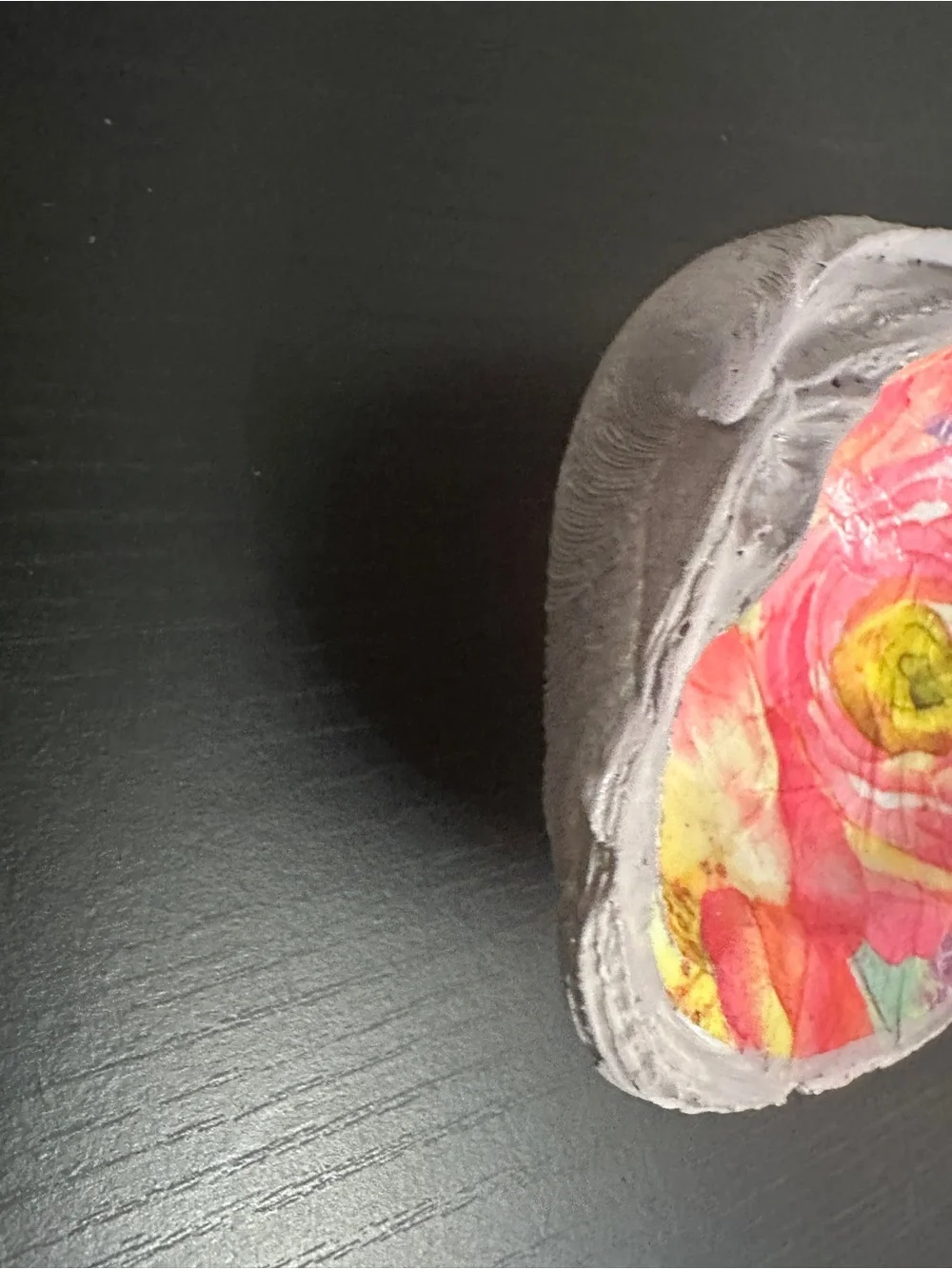 Floral Decoupage Clam Shell Trinket Dish Ring Holder Coastal Cottage Decor